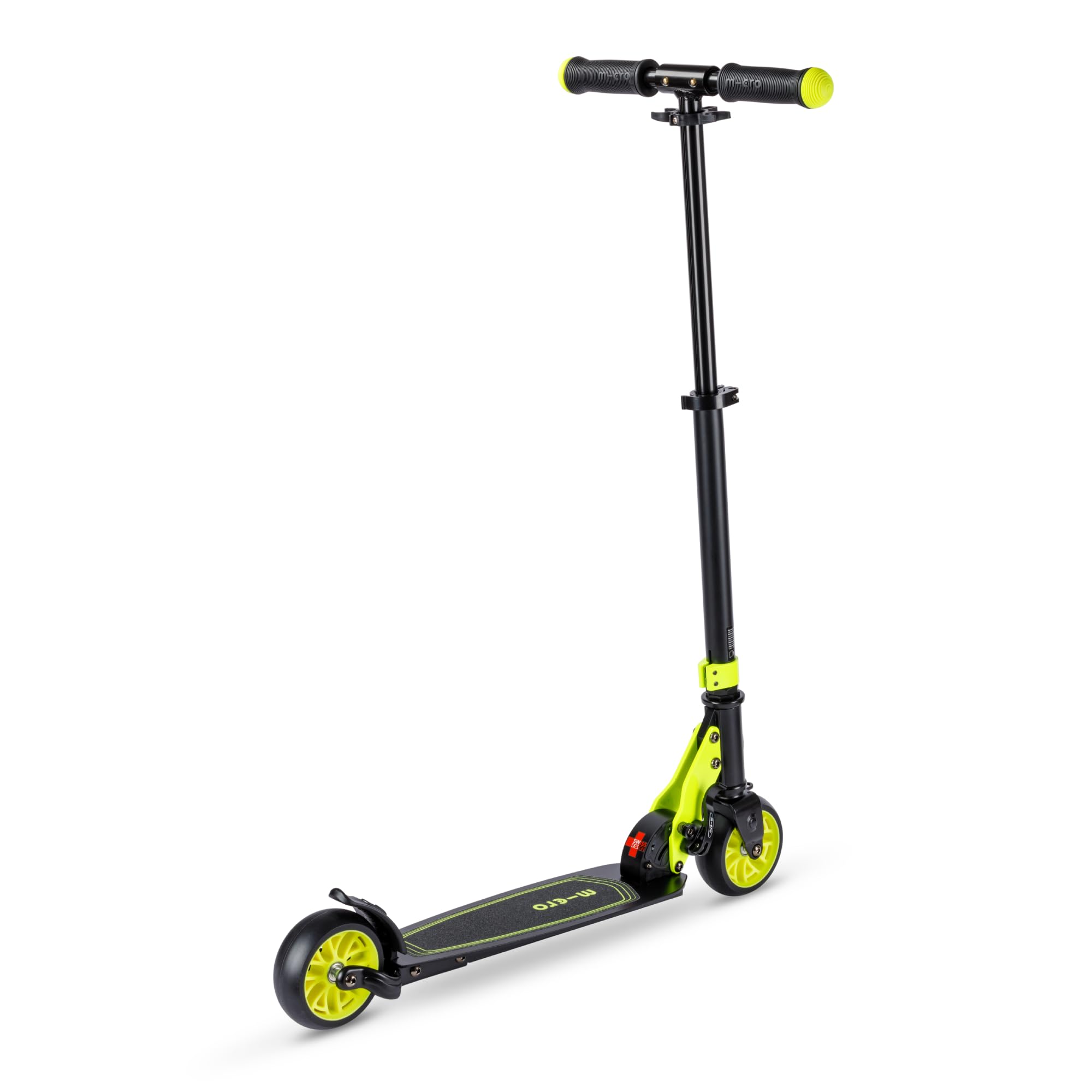 Micro® Rocket | Patinete de 2 Ruedas Extra Anchas 120 mm| Mayor Estabilidad | Scooter de Aluminio Plegable | Altura Ajustable 66 a 96 cm| Pata de Cabra | Ligero 3,85kg | Adolescentes y Adultos