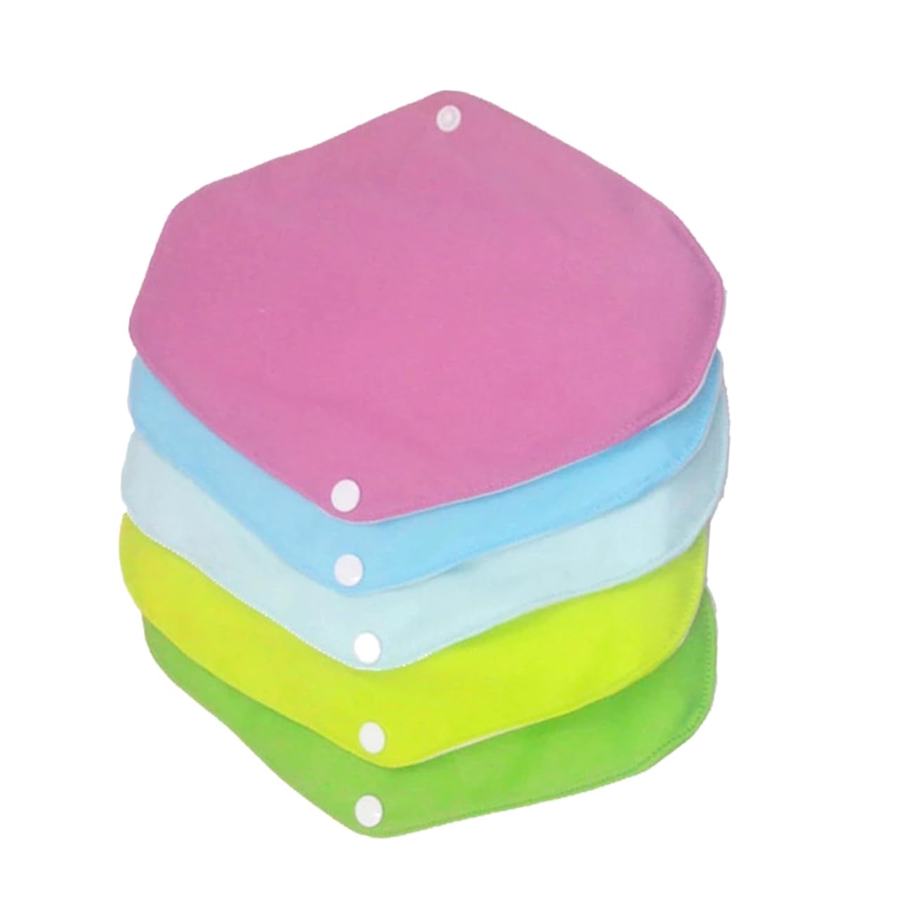 Toallas Sanitarias Lavables Transpirables Secas 6 Uds Dacron Fibra | Agradables Piel, Paquete de 6 Piezas, Cuidado Higiénico Reutilizable, Fácil Limpieza Color Aleatorio