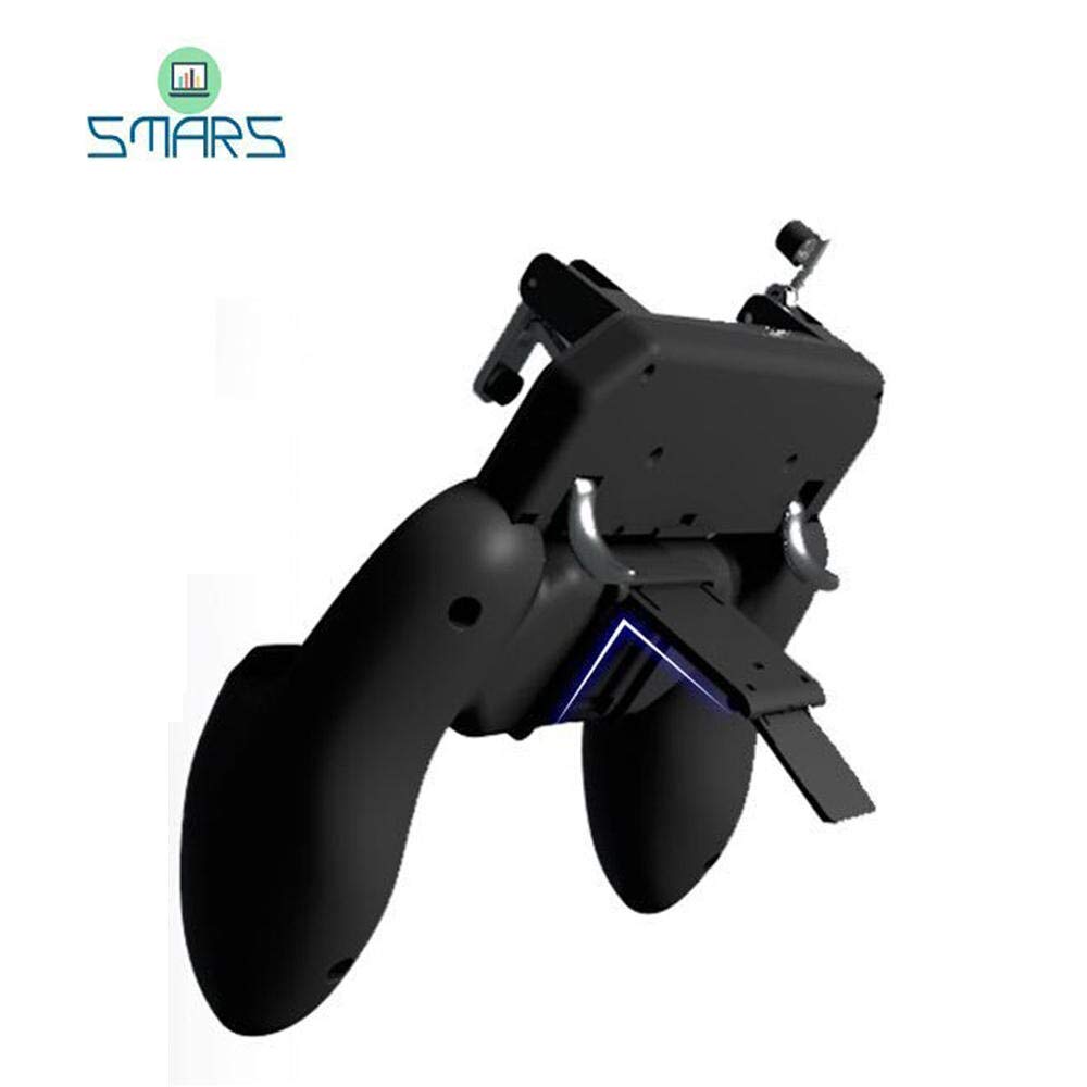 Smarsยฎ W10 Gamepad Handle Grip Wireless Controller Joystick with Metal Buttons Trigger Key for 6.5″ Android iOS Smart Phone Gaming Smarsยฎ W10 Gamepad Handle Grip Wireless Controller Joystick with Metal Buttons Trigger Key for 6.5″ Android iOS Smart Phone Gaming