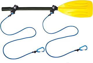 MOPHOEXII Kayak Paddle Leash, Paddle Leash Lightweight Coiled Kayak Rod Leashes for SUP Kayaking Canoing Fishing Boating
