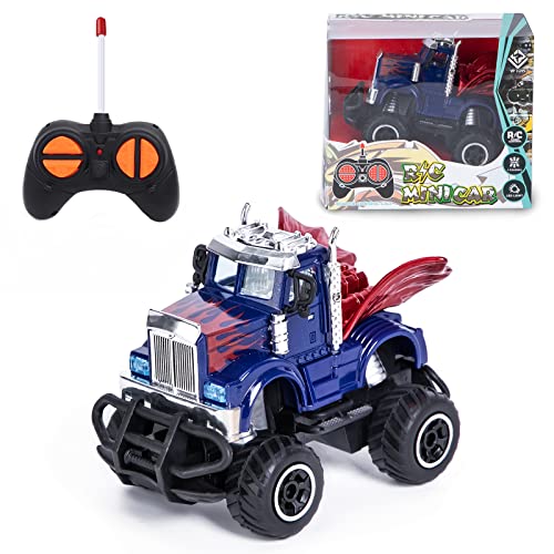 Kazzley Ferngesteuertes Auto Spielzeug ab 2 3 Jahre, Mini RC Spielzeugauto mit Fernbedienung, Geburtstags Geschenk für Kinder Junge Mädchen 2 3 4 5 + Jahre Blau