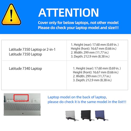 Funda para Portátil Dell Latitude 7350 7340 13.3 Pulgadas PU Cuero miniatura 4