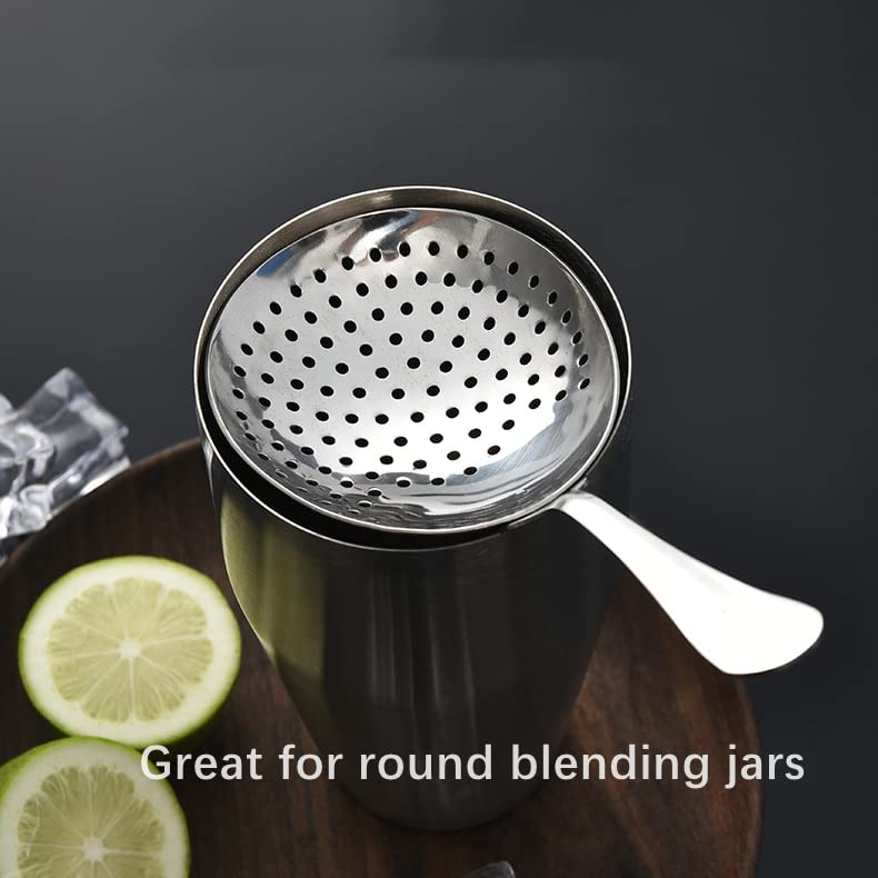 Cocktail Sieb Muschelform | 304 Edelstahl Barsieb | Professionelles Barwerkzeug Für Home-Bar & Profis