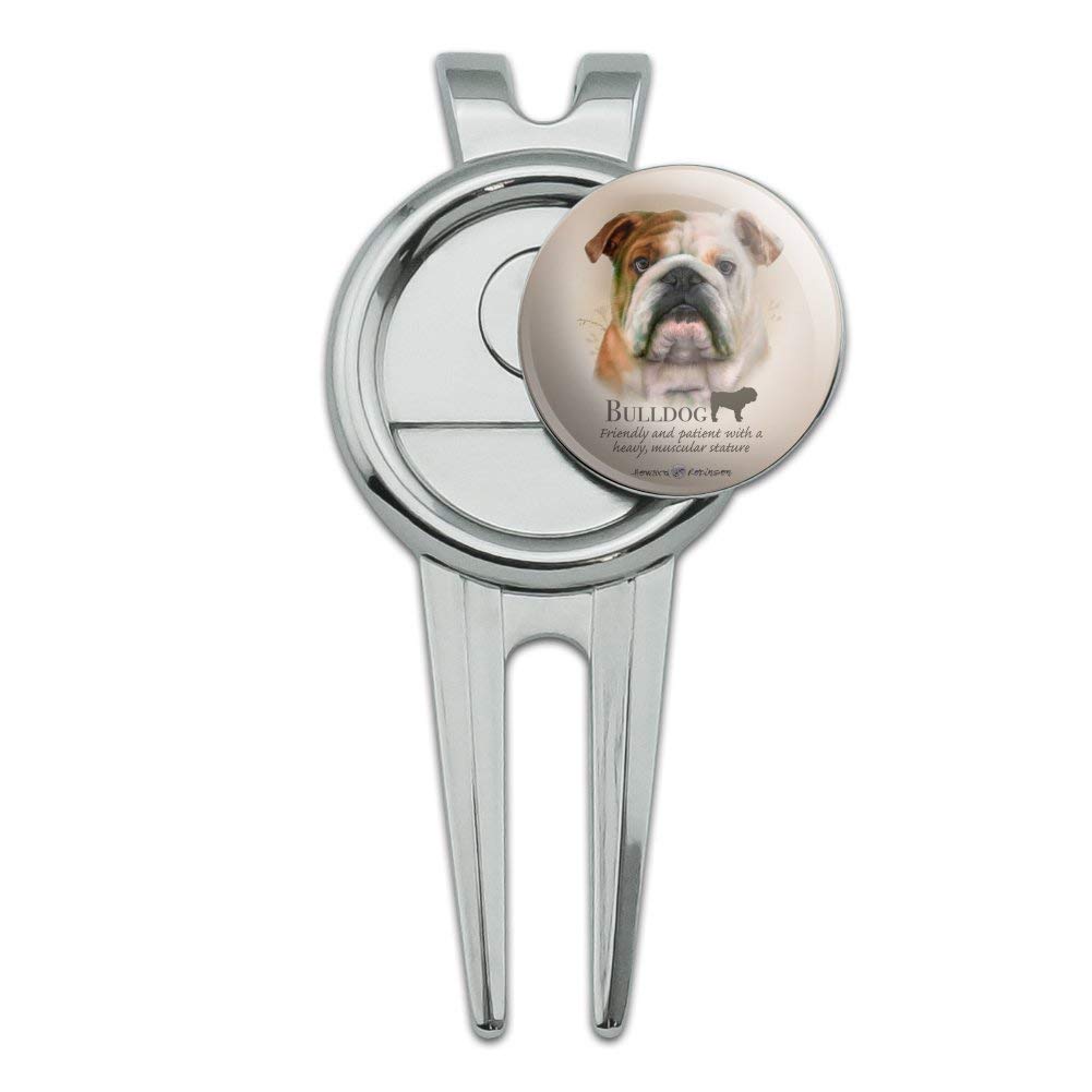 GRAPHICS & MORE Bulldog Dog Breed Golf Divot Repair Tool and Ball Marker