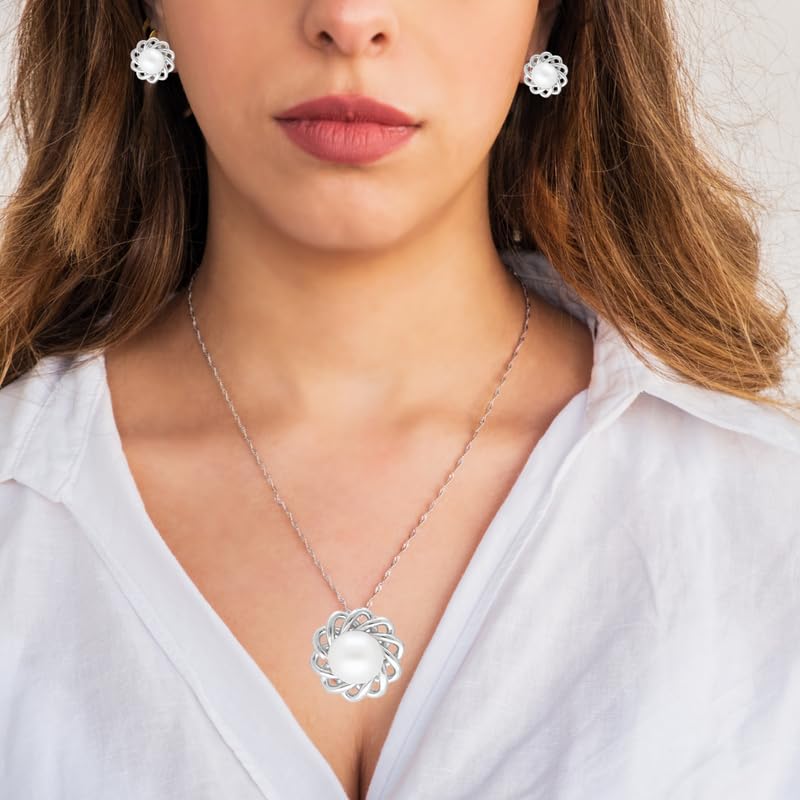 Image of 925 Sterling Silver Pendant Necklace Charm for Women | Elegant Minimalist Pendant | Hypoallergenic, Lightweight | Everyday Wear | Birthday, Anniversary & Gift for Her