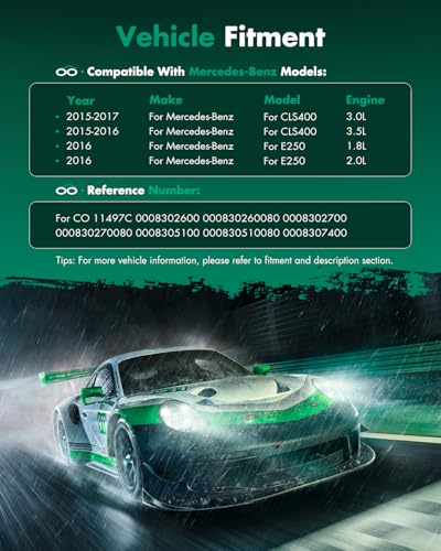 Image of SCITOO AC Compressor for Mercedes-Benz for CLS400 3.0L 2015-2017 | Fast Cooling, Ultra Low Noise (≤72 dB)Air Conditioner Compressor with Clutch, Easy Installation, 0008302600 000830260080