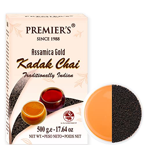 Image of PREMIER'S Kadak Chai Carton Pack 500g (CTC Leaf Tea 500 gms, Strong and Robust Chai, Traditional Indian, 250 Cups)