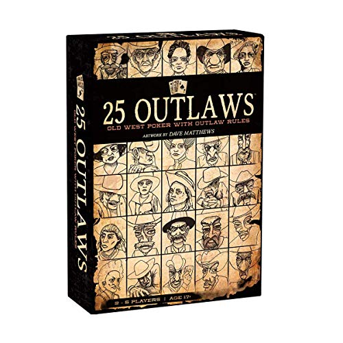 Buffalo Games 25 Outlaws Juego de Cartas Poker