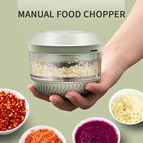 Mini picador de alho manual picador de alimentos portátil para picar legumes frutas cebolas alho sal