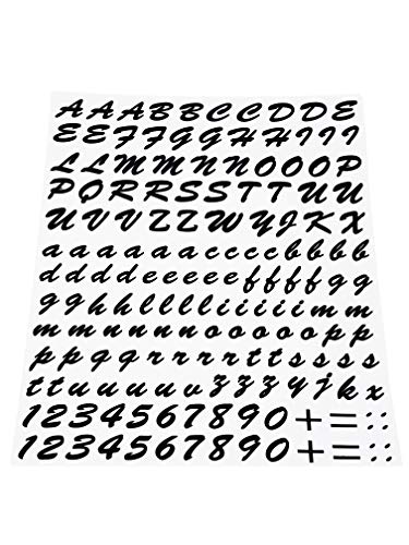 4R Quattroerre.it – 1231 – Kit de letras adhesivas modulares, color negro