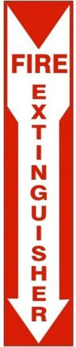 G4-26314"FIRE Extinguisher" with Down Arrow Sticker
