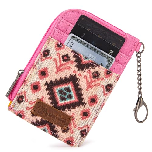 Image of Wrangler Western Card Wallet for Women Aztec Credit Card Holder for Women
