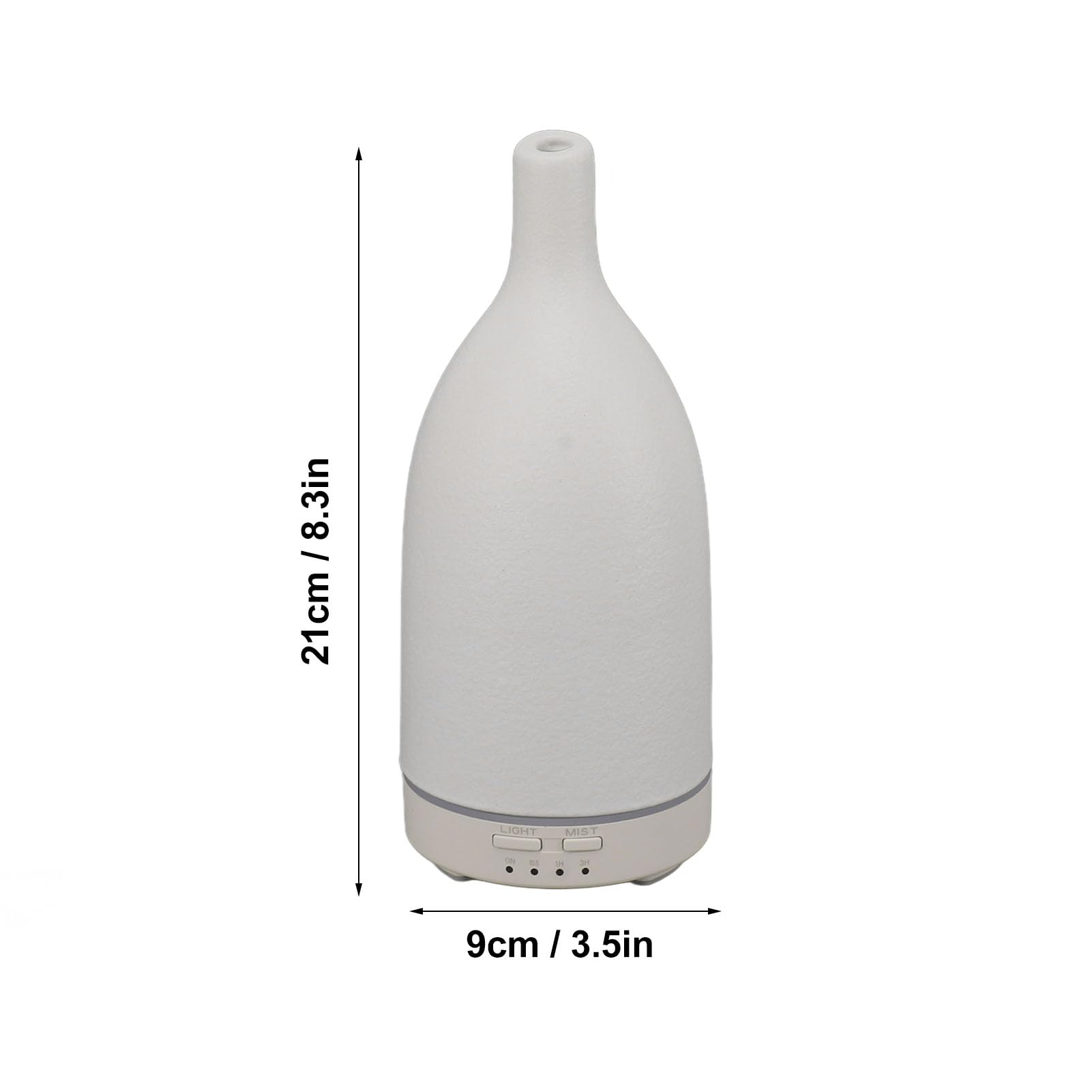 Diffusore per Aromaterapia Senza Acqua, Spegnimento Automatico, Diffusore in Ceramica Silenzioso a Bocca Lunga per la Casa (Spina europea)
