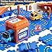 3-Tier Toddler Puzzle Race Cars Track Toys for Kids Age 3-5 5-8, 59PCS Puzzles Car Track Set Includes 2 Cars and Rich Road Signs, Educational Birthday Gifts for Kids, Boys and Girls