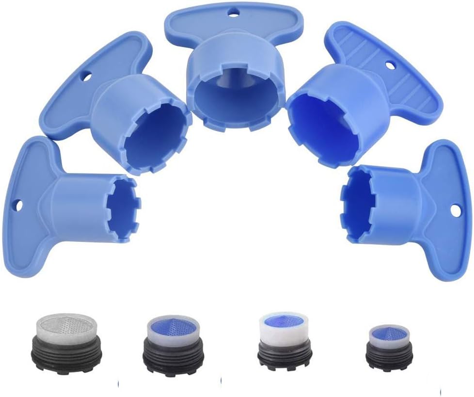 INF Tap Aerator Wrench Set - 5 Piece Set for Mounting and Disassembling Jet Regulators and Aerators