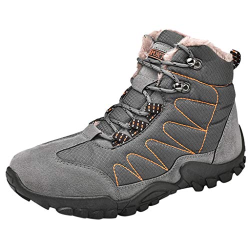 Barlingrock Botas De Nieve para Hombre Botines De Invierno Botas Antideslizantes Forradas para Hombres