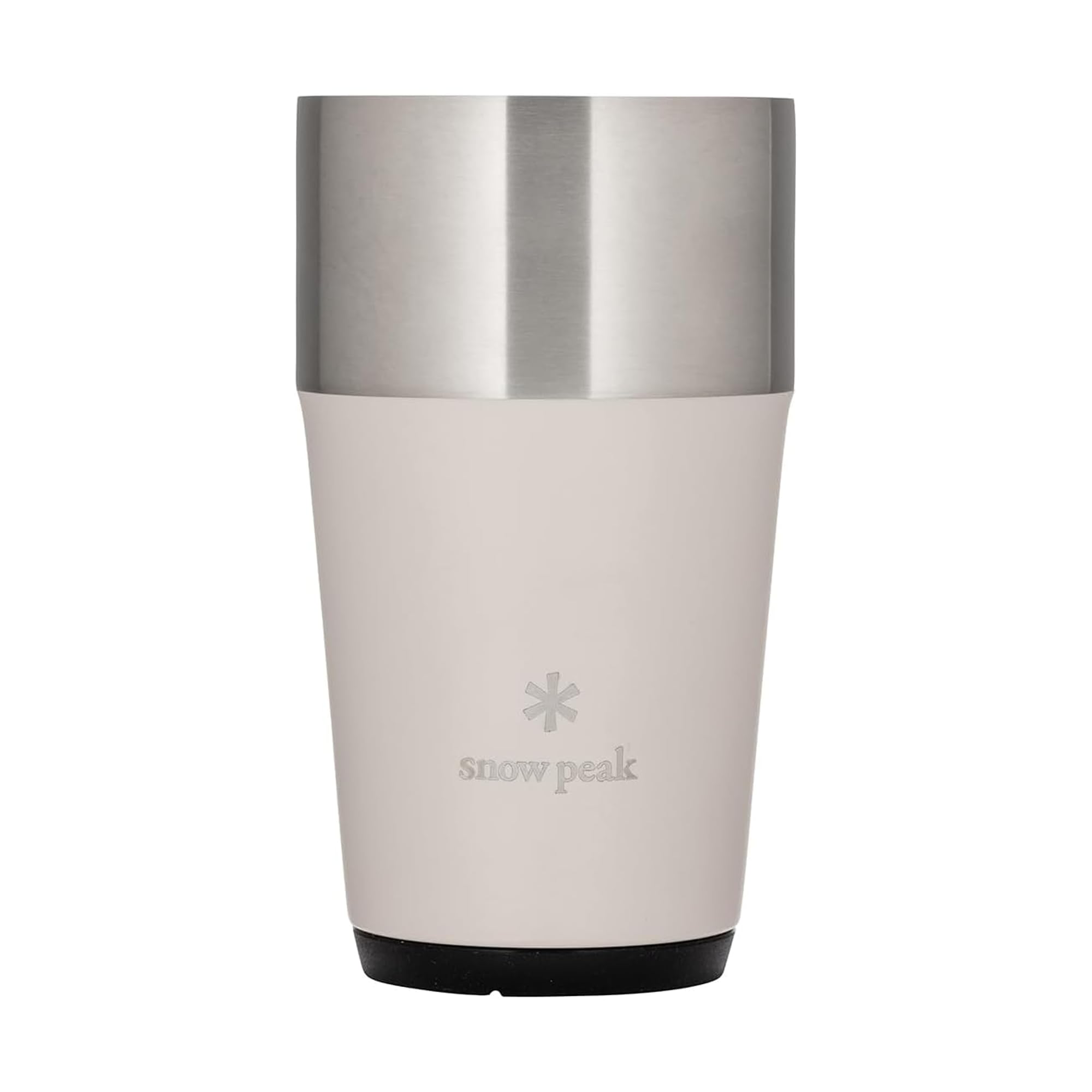 Snow Peak Sand Shimo Vacuum Beer Tumbler 470Ml, Lightweight Insulated Tumbler For Home, Camping & Outdoors