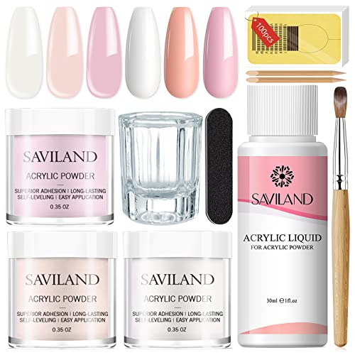 Saviland Acrylic Nail Starter Kit:...