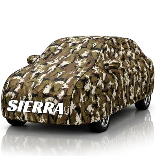 Image of Safe-Cars New Jungle 100% Waterproof Sierra Car Cover | Polyester Car Body Cover for Rain & Sun | UV Protection, Dustproof, Scratch Resistant, Windproof, Heat Resistant, Custom Fit