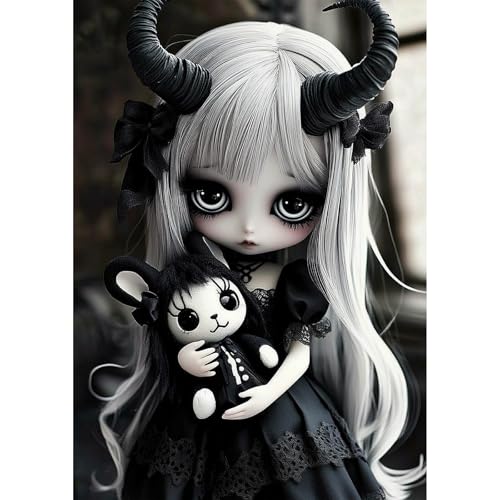 NEWENMO Dark Elves Halloween Diamond Painting for Adults,Cute Plush Toys Diamond Art Kits,5D Cartoon Diamant Painting,DIY Full Drill Gem Art Kits for Beginners,for Halloween Home Decoration-30x40cm NEWENMO Dark Elves Halloween Diamond Painting for Adults,Cute Plush Toys Diamond Art Kits,5D Cartoon Diamant Painting,DIY Full Drill Gem Art Kits for Beginners,for Halloween Home Decoration-30x40cm