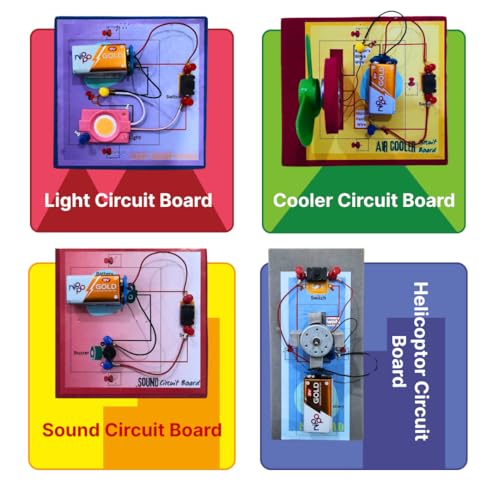 Image of Electricity Kit - Science Experiment Kit for Kids Ages 7 to 14 | Ultimate Electricity Engineering Toy | Electronic Science Project Kit | DIY Creative Robotics STEM Toy for Boys & Girls