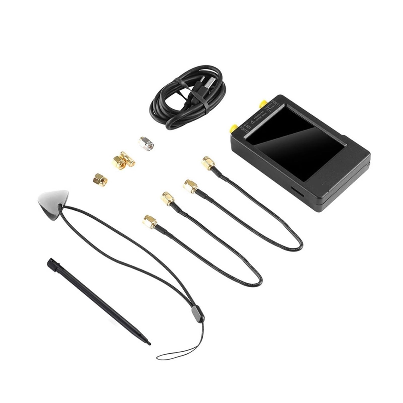 Vektornetzwerkanalysator, VNA-H4 Vektor-Netzwerk-Antennenanalysator 4-Zoll- 10 KHz-1,5 GHz MF HF VHF UHF Mit SD-Kartensteckplatz-Version Messung von S-Parametern, SWR(VNA-H4)