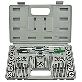 Neiko 4U-L22Q-4YPA Metric M3 To M12 Professional-Grade Tap and Die Set (40 Piece)