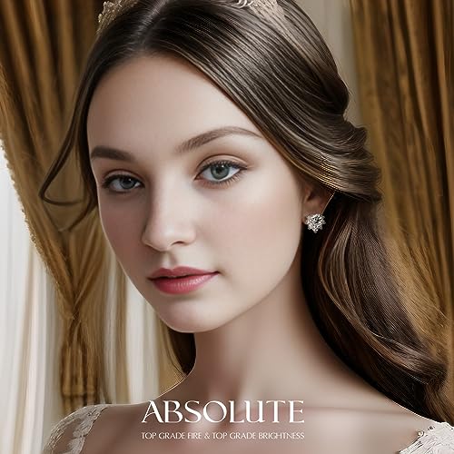 2 Carat Moissanite Stud Earrings for Women S925 Sterling Silver Earring - image 4
