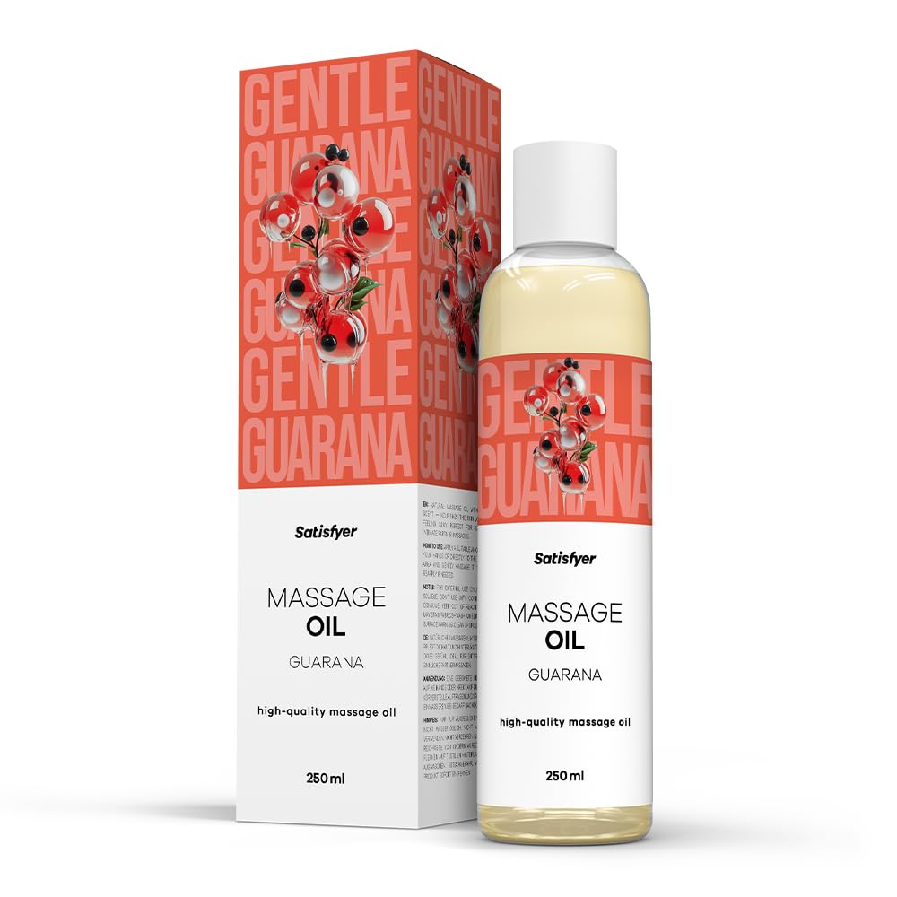 Satisfyer Massageöl Guarana 250 ml | Intim geeignet | Für entspannende & sinnliche Massagen | Hautfreundlich & pflegend | Leicht zu verteilen | Ideal für Paare & Wellnessmomente