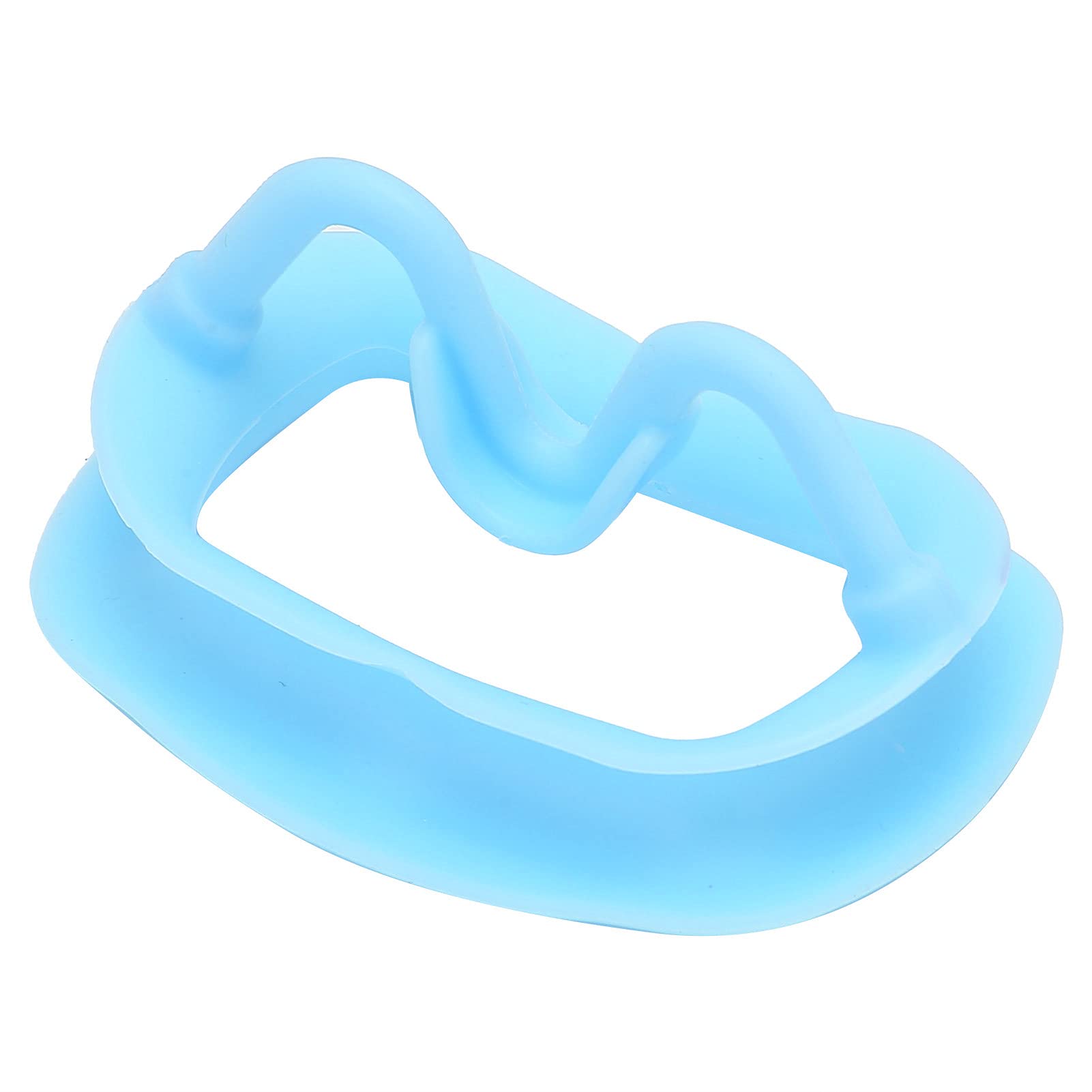 2 Stück Mundöffner, Silikon Wangenhalter Wiederverwendbare Tragbare Dental Mund Wange Flexibler Retracto für die Orale Inspektion Mundschutz Herausforderungsspiel(Blau)