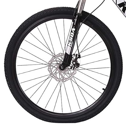 YQCXG Rennrad für Erwachsene, 26-Zoll-Mountainbike für Erwachsene, 21-Gang-Federgabel, leichtes 30,9-Pfund-Fahrrad mit Aluminiumrahmen, Outdoor-Fahrrad für Männer und Frauen – Bild 4