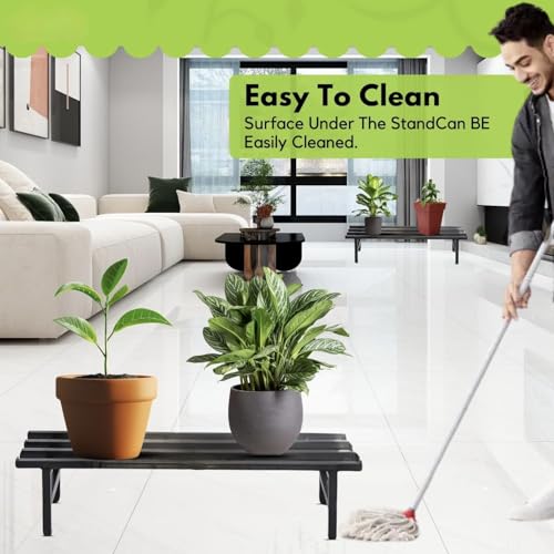 Image of Bee Creative Plant Stands for Outdoor Balcony, Flower Pot Stand for Indoor Plants, Large Metal Planter Stand for Living Room, home decor, Indoor & Outdoor plants Stand (SINGLE STEP B)