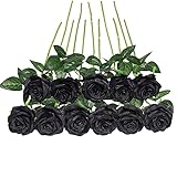 De lo común: las rosas negras artificiales son siempre frescas y realistas. La rosa negra simboliza la ternura, la sinceridad, la singularidad y demuestra totalmente la individualidad y la creatividad.