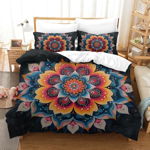 Linge de lit King Size d'exception en microfibre imprimée 3D Bohemia 240cm - 2