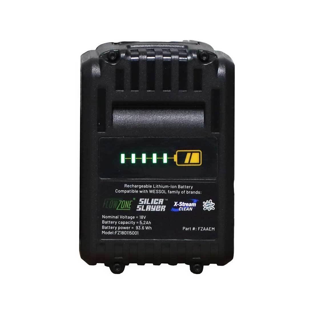 FlowZone Series 2 Rechargeable Lithium-Ion Battery (18V/5.2Ah)