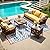 Outdoor Patio Rug Waterproof Camping - Outdoor Rugs Outdoor Carpet, Plastic Straw Area Rug for Patios Clearance RV, Outside Porch Rug Balcony Deck Rug for Camper, Blue Red 4x6 ft