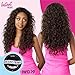 Sensationnel Instant Weave Half Wig - 19 Synthetic Blendwig Adjustable Drawstring for Seamless Hair Blending (1B OFFBLACK)