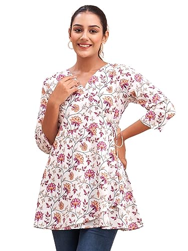 Image of feranoid Women Cotton Angrakha Kurti