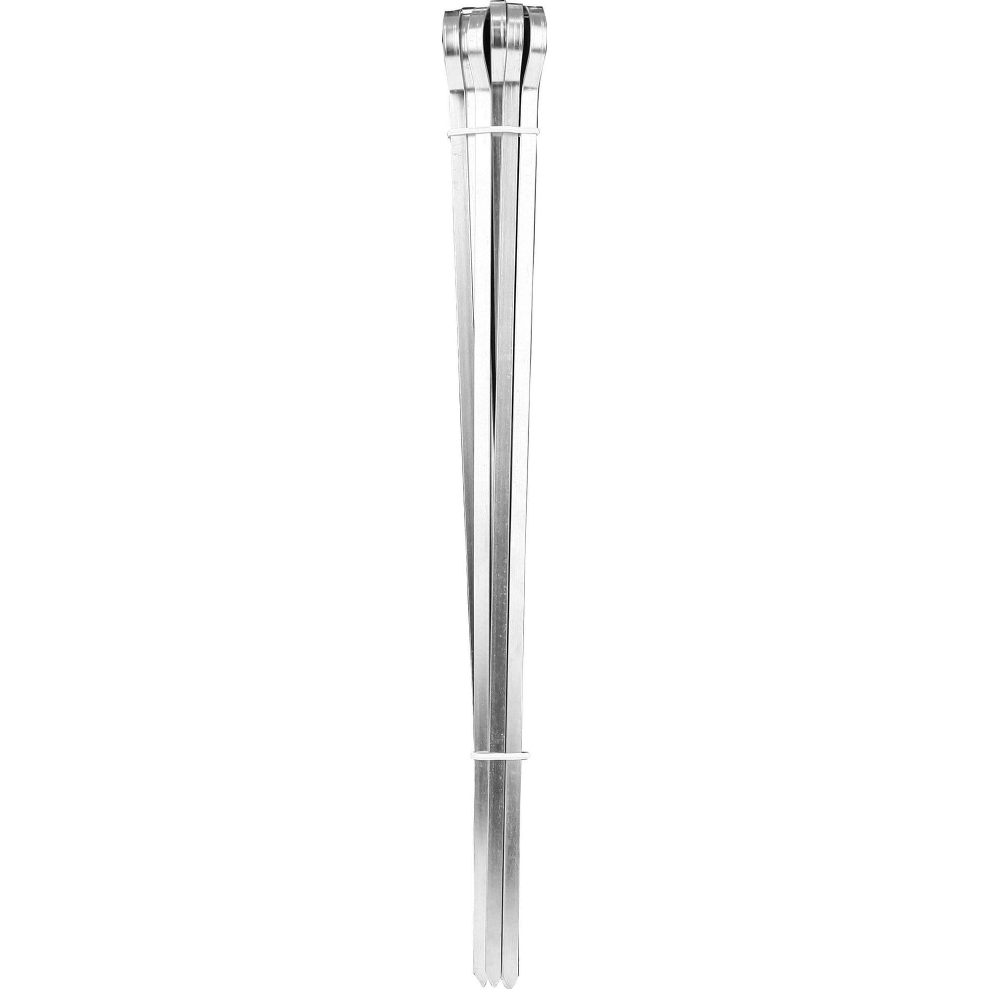 ALGON | 144 metalowe szpikulce do szaszłyków ze stali nierdzewnej wielokrotnego użytku - wytrzymałe i nieprzywierające metalowe szpikulce 35 cm, idealne do grillowania, grilla i kuchni