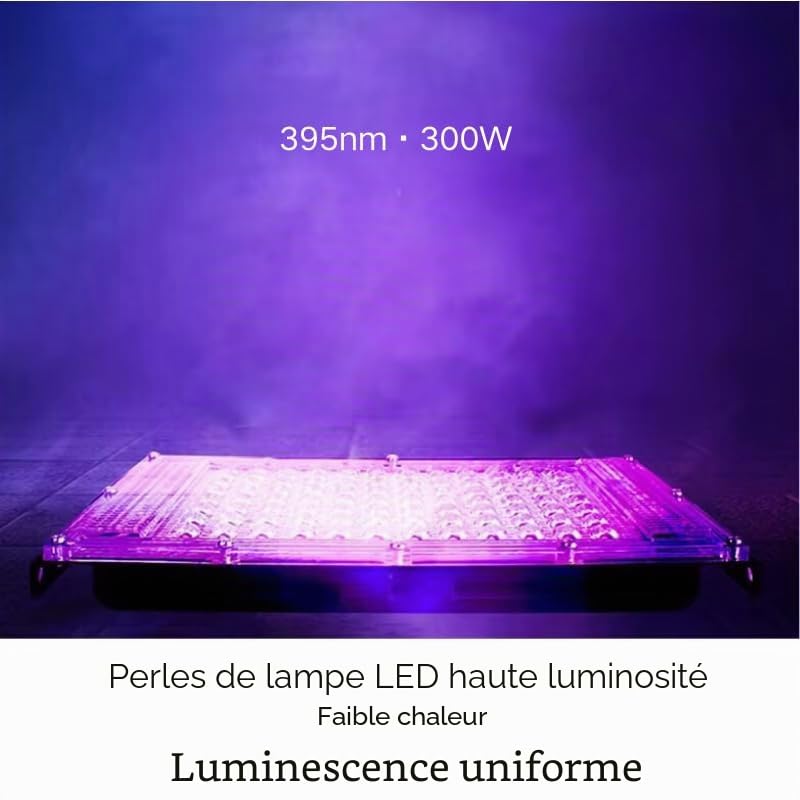 Unité d'exposition UV LED pour sérigraphie et cyanotype, lumière UV, 300 W, 395 nm, support de bureau réglable