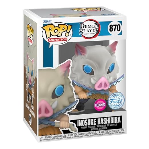 Funko Pop! Animation - Demon Slayer - Inosuke - Afelpado - Guardianes de la Noche - Figura de Vinilo Coleccionable - Idea de Regalo - Mercancia Oficial - Juguetes para Niños y Adultos - Anime Fans