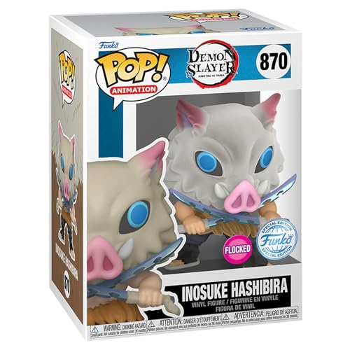 Funko Pop! Animation: Demon Slayer - Exclusive Multicolor Vinyl Figure (Inosuke Flocked SE #870)