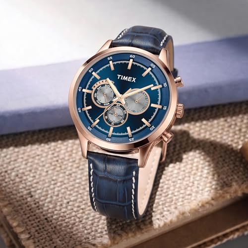 Image of TIMEX Analog Watch for Men with Round Dial & Water Resistant Man's Wrist Watches