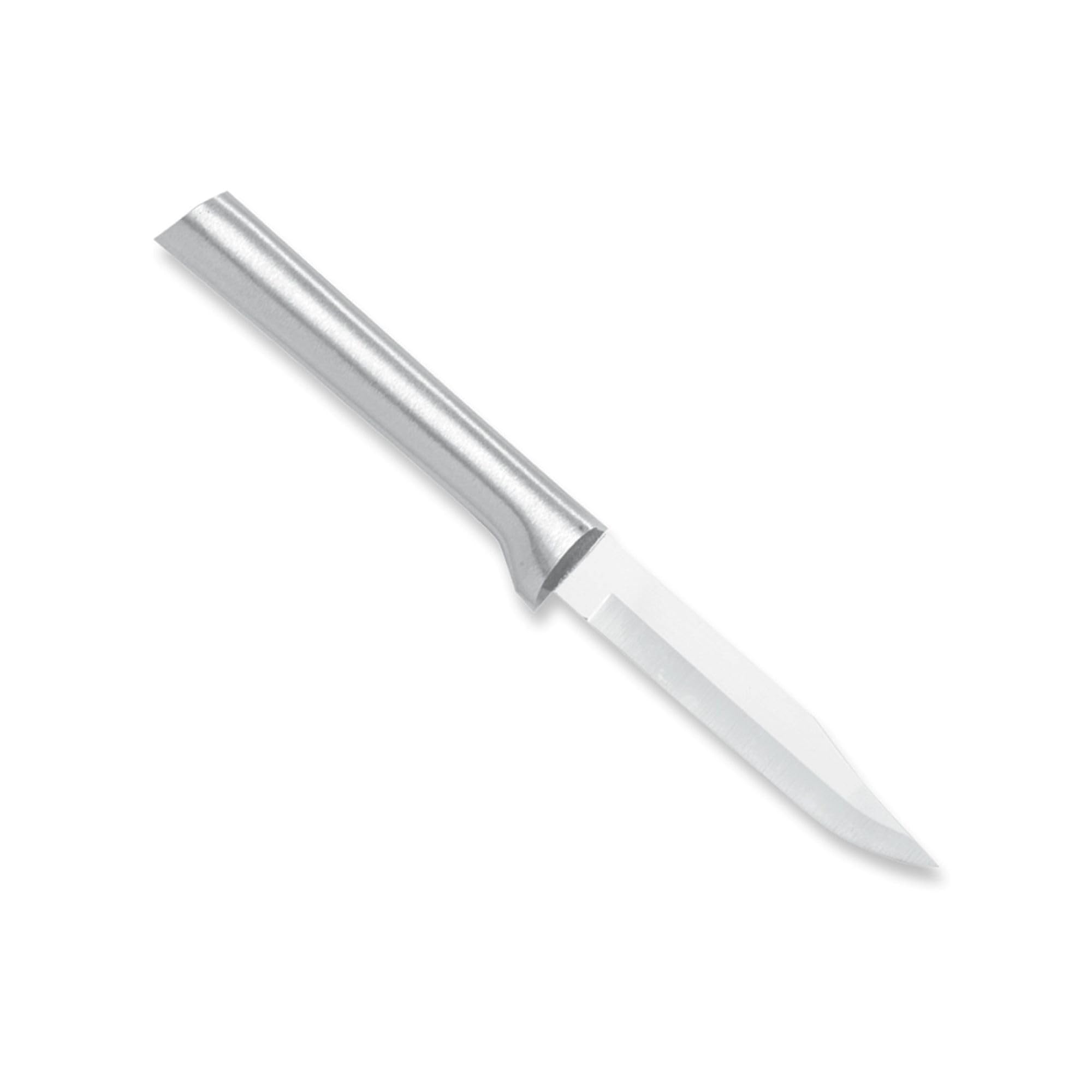 Rada Cutlery Regular Paring Knife (R101), 3.25" Stainless Steel Blade, Silver Handle, Pack of 2