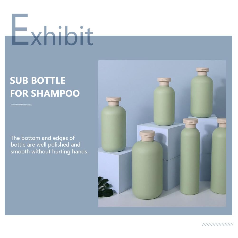 FRCOLOR 3 Stück Quetschflaschen Mit Klappdeckel 500 Ml Wiederverwendbare Und Nachfüllbare Reiseflaschen Kunststoff Für Cremes Lotion Shampoo Spülung