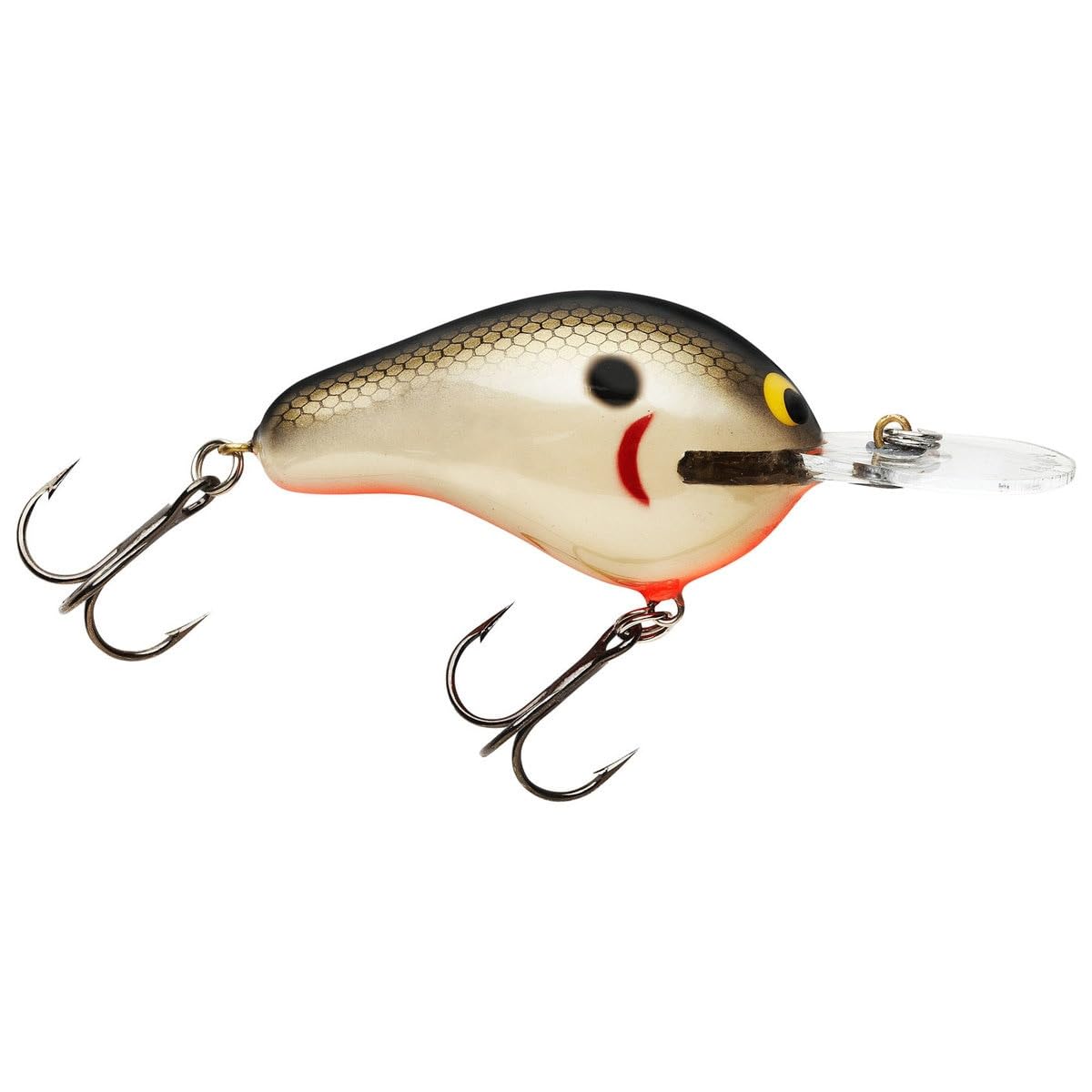 Bagley Baits Diving B Genuine Balsa Wood Fishing Bait, Tennessee Shad Orange Belly, 2 1/4-Inch (DB2-TSO)