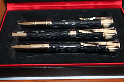 Montblanc Mark Twain Füllfederhalter, Kugelschreiber und Druckbleistift, 3-teiliges Set