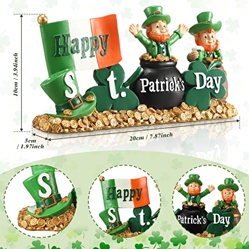 Fumete-Happy-Saint-Patricks-Day-Leprechaun-Figurines-Table-Decorations-Resin-Saint-Patricks-Day-Green-Shamrock-Decorations-Spring-Figurines-Home-Decor-for-Household-Office Fumete Happy Saint Patricks Day Leprechaun Figurines Table Decorations Resin Saint Patricks Day Green Shamrock Decorations Spring Figurines Home Decor for Household Office