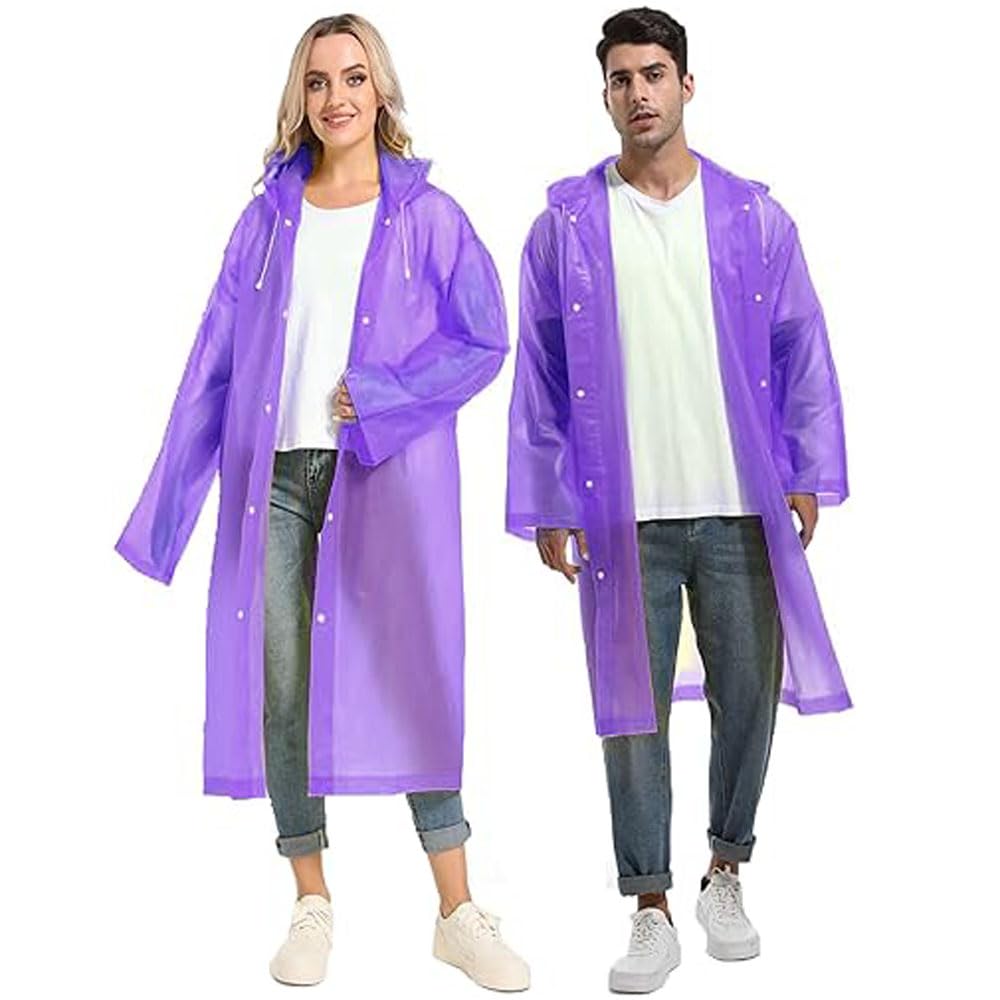Men&Women Polyester Long RainCoat Pocho Barsaati with Adjustable Cap and Cover (Pack of 1)-picture-54