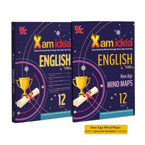 Image of Xam idea English (Core) Class 12 (CBSE 2026-27) | With New Age Mind Maps | CBSE 2026 Questions with Detailed Solutions | Xam Idea Original ... | Reading, Creative Writing & Literature